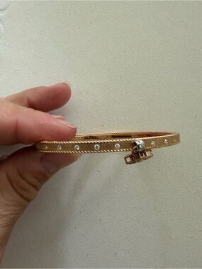 Roberto Coin Symphony Princess 18K Rose Gold Diamond Bangle Bracelet